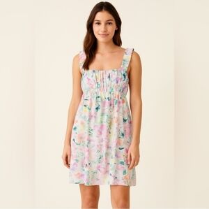 Abercrombie & Fitch × The Trevor Project Floral Empire Waist Sleeveless‎ Dress S